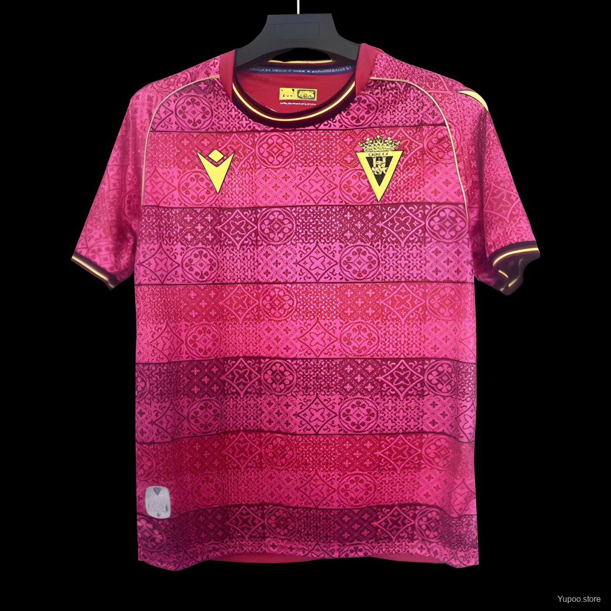 Camiseta de fútbol Cádiz CF 2025/26 VISITANTE MANGA CORTA VERSION FAN